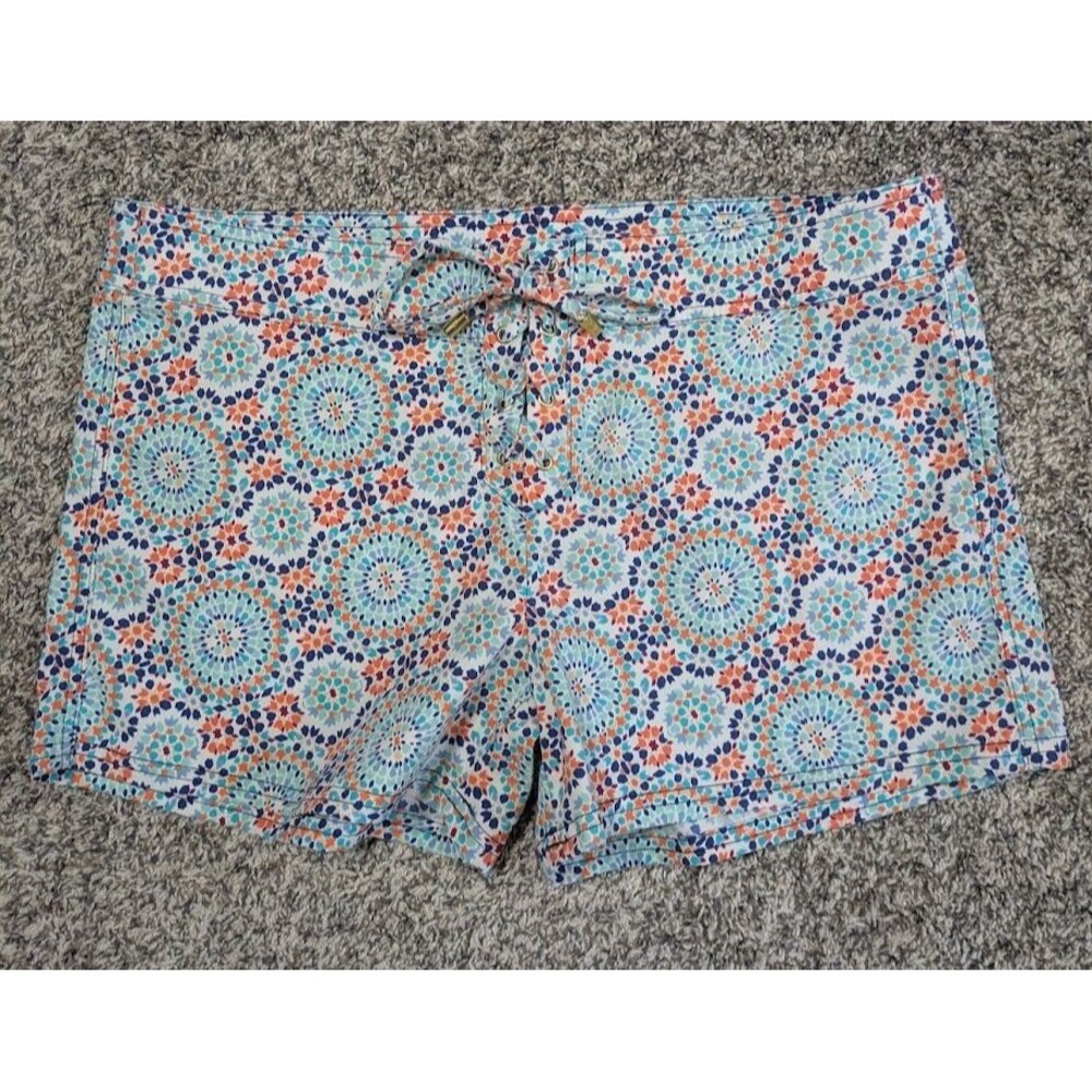 Helen Jon Womens 10 Lace Up Board Shorts Nantucket Swim